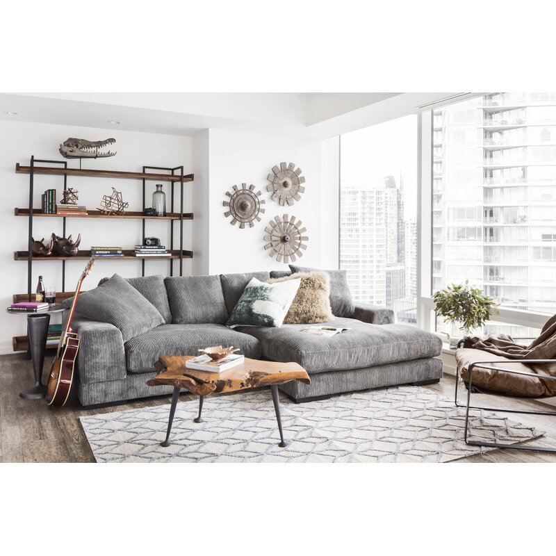 106′′ Wide Reversible Sofa & Chaise
