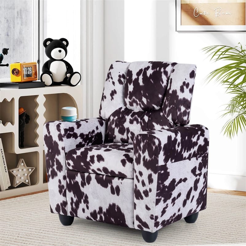Kids Recliner Chair with Cup Holder & Side Pocket. Adjustable Toddler Lounge Sofa. Ergonomic Children Armchairs for Boys Girls Age 3+. 150lbs