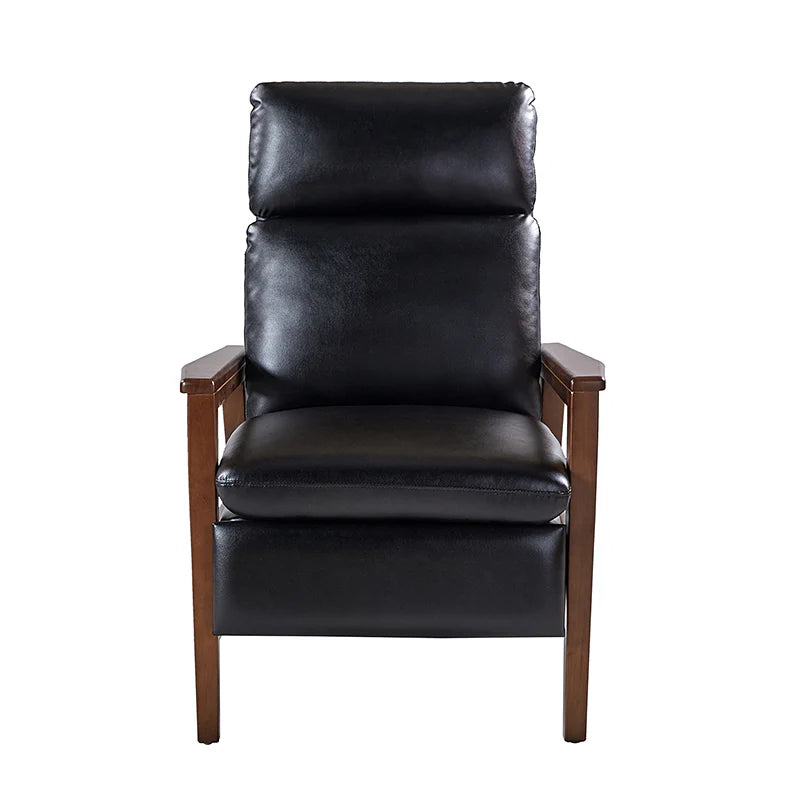 Rainer Timeless Elegance Faux Leather Solid Wood Recliner