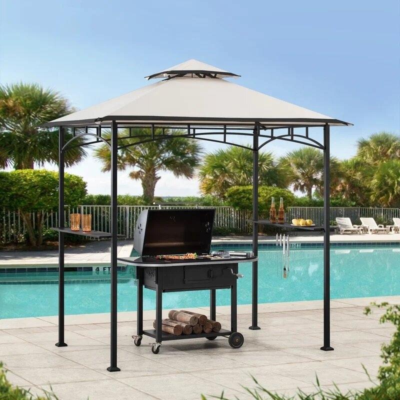 Bayamo 8 Ft. W x 5 Ft. D Steel Grill Gazebo