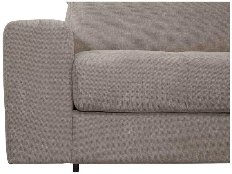 Canape droit convertible MODENA 3 pl Tissu taupe