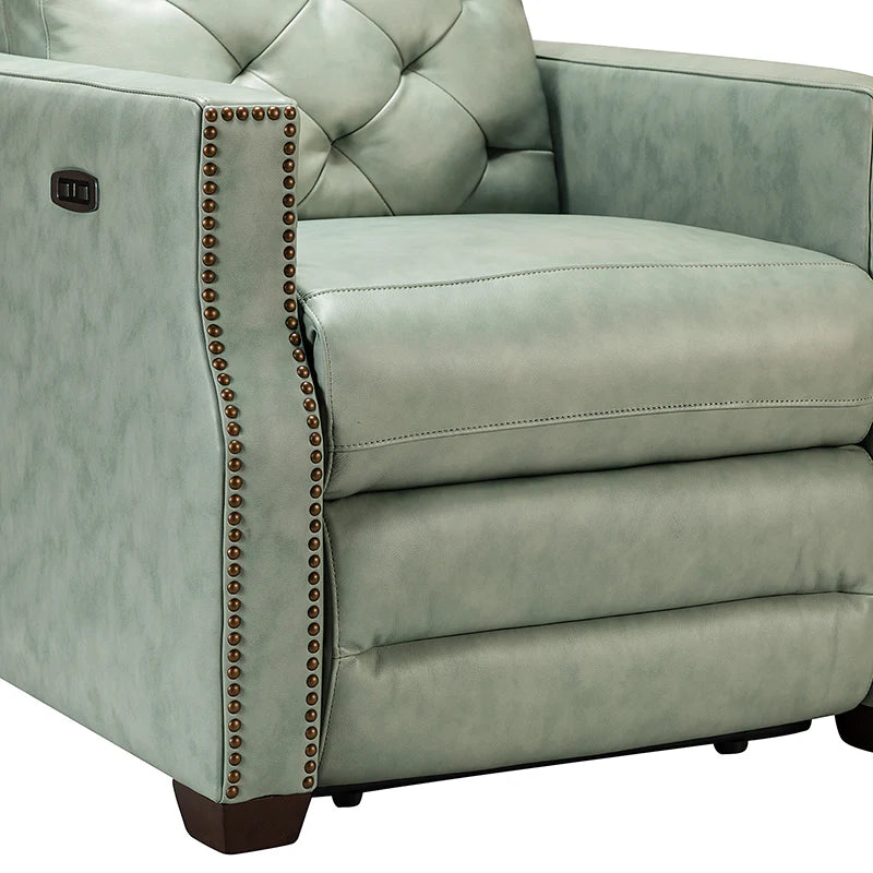 Carlota 31.5 Wide Genuine Leather Power Recliner