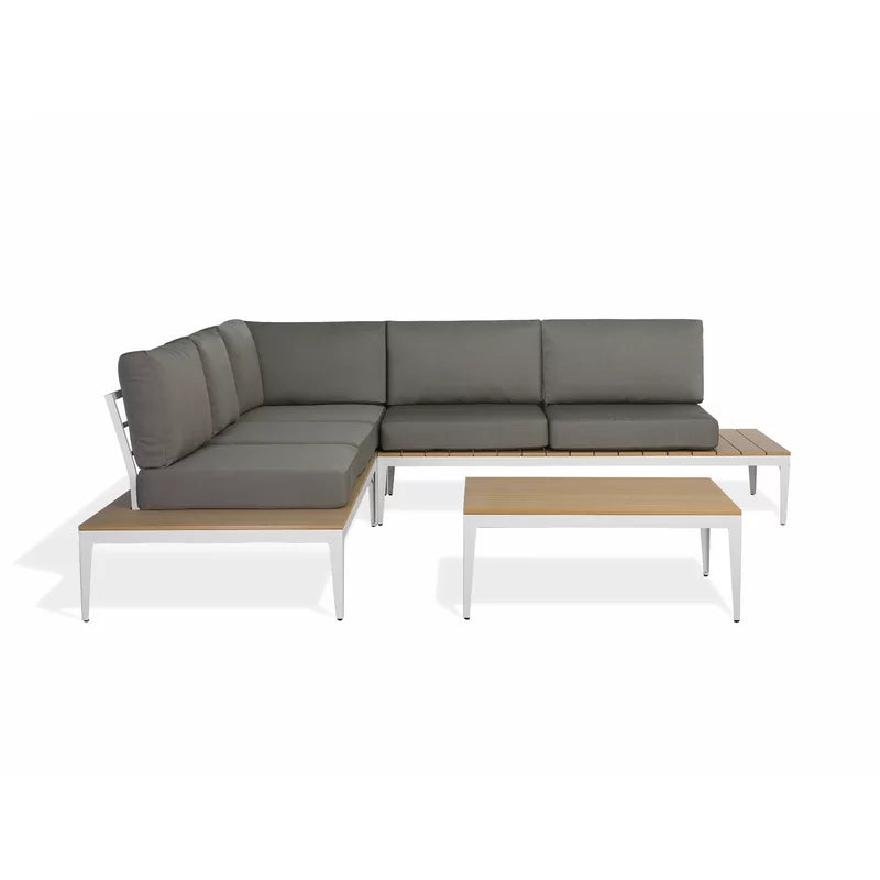 Kirch Wicker 5 - Person Garden Lounge Set with Cushions