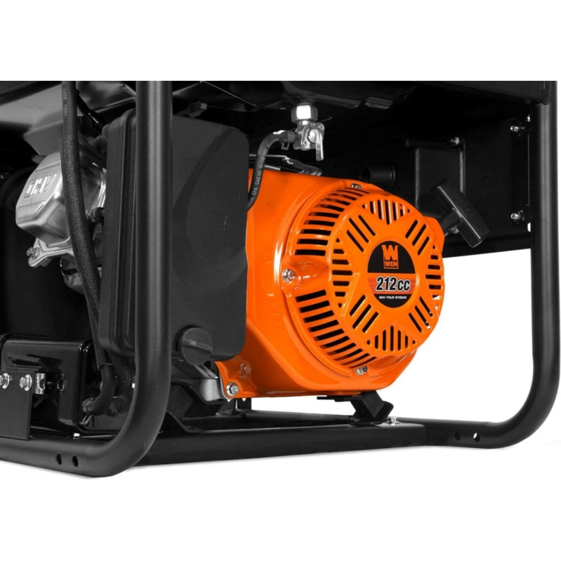 WEN GN4500 4500-Watt 212cc Transfer Switch and RV-Ready Portable Generator. CARB Compliant. Orange/Black