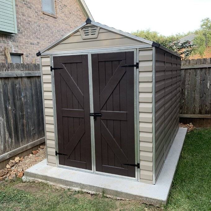SkyLight 6 ft. W x 10 ft. D Plastic Storage Shed