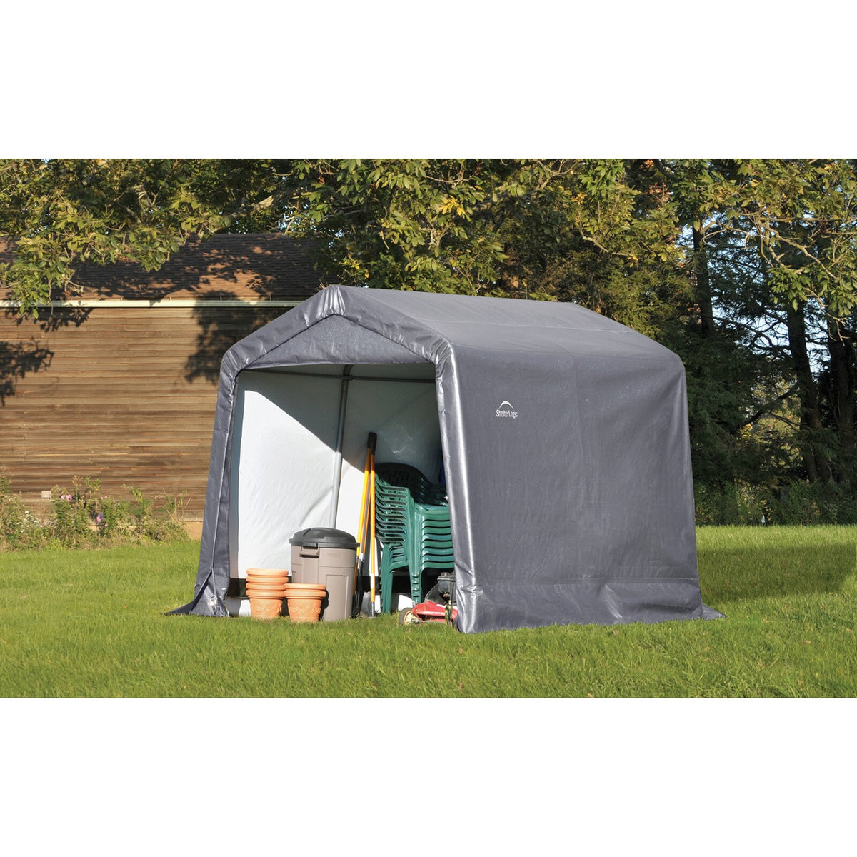 8 Ft. W x 8 Ft. D Plastic Storage Shed