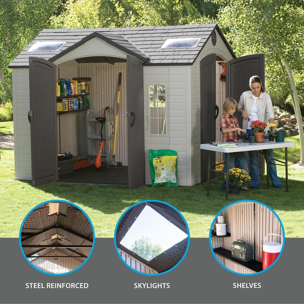 10 ft. x 8 ft. Resin Shed