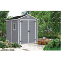 Keter Manor Outdoor Plastic Garden Storage Shed. Grey