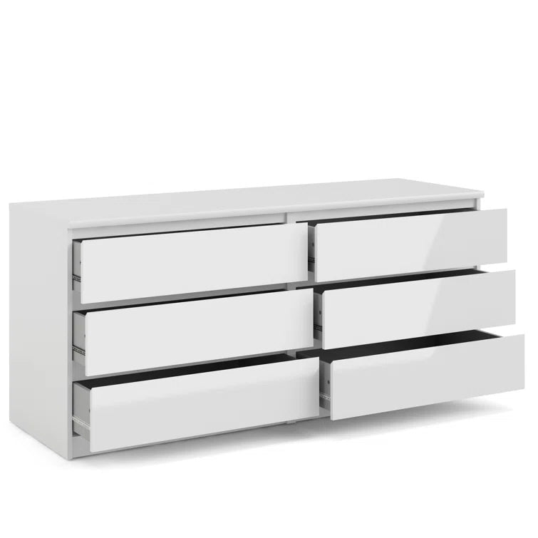 Jada 6 Drawer 60.5 W Double Dresser