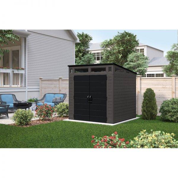 7 ft. W x 7 ft. D Plastic Storage Shed