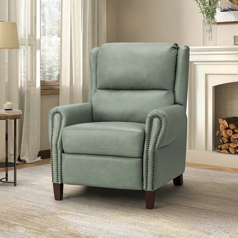 Rosaura 32.68 Wide Genuine Leather Manual Recliner