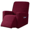 Subrtex Recliner Slipcover with Pockets Stretch Furniture Chair Cover. Wine. Size: 32. Red