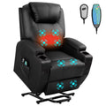 Vineego Power Lift Recliner Chair PU Leather for Elderly with Massage and Heating. Brown
