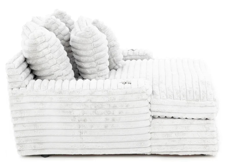 Winter Sale - Nestle Chaise Lounge With Dual Cupholders And Charging Ports