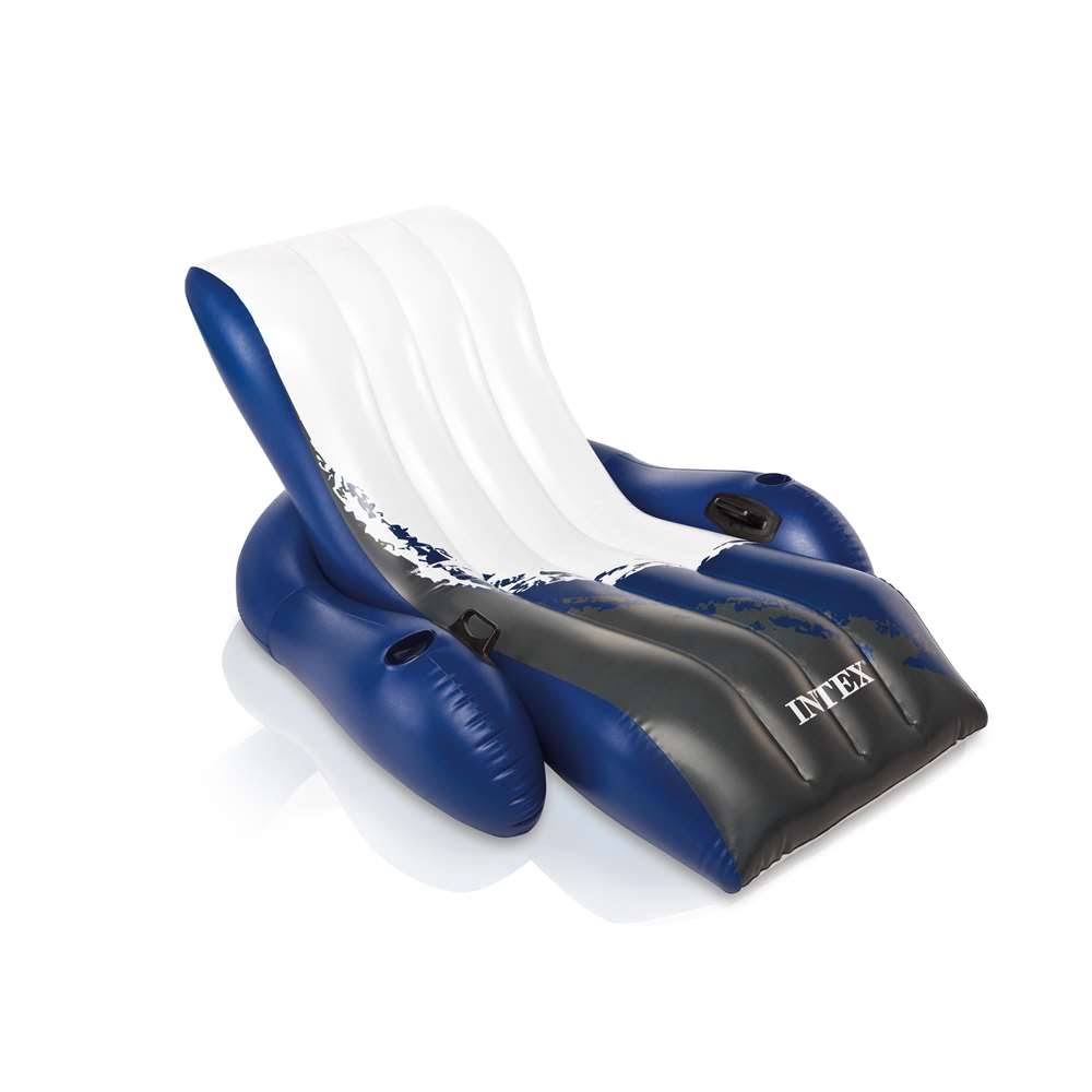 Intex Floating Recliner Lounge. Blue/White