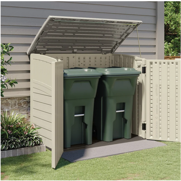 Outdoor 4 ft. 5 in. W x 2 ft. 9 in. D Horizontal Storage Shed