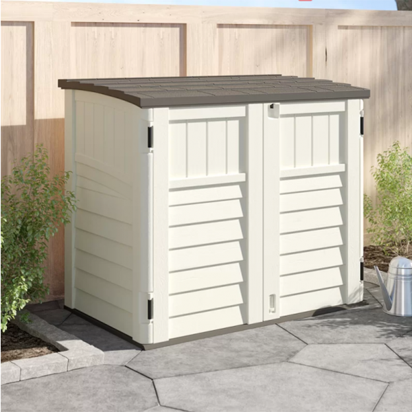Outdoor 4 ft. 5 in. W x 2 ft. 9 in. D Horizontal Storage Shed