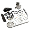 80cc 2-Stroke Bicycle Motor Kit – Fits 26-Inch Wheels. Silver-White Finish
