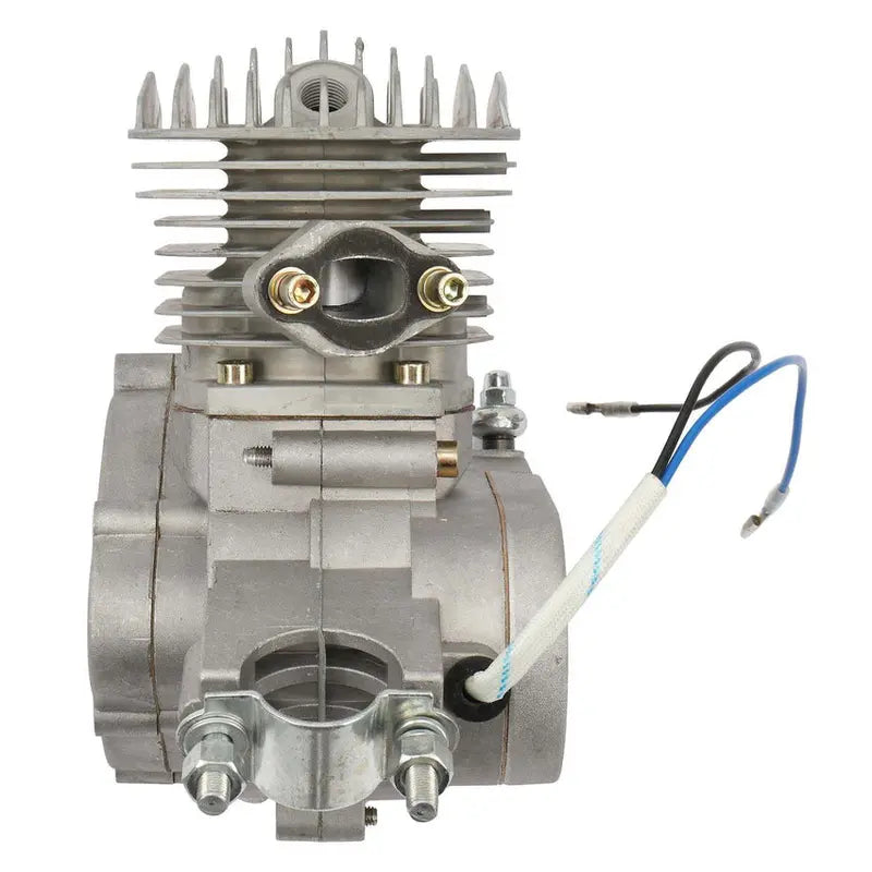 80cc 2-Stroke Bicycle Motor Kit – Fits 26-Inch Wheels. Silver-White Finish
