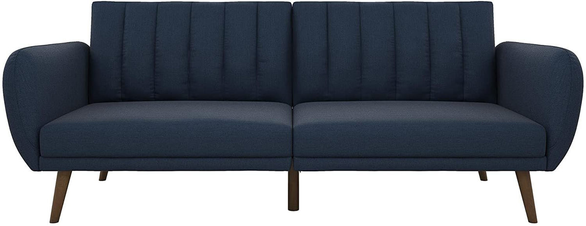 Novogratz Brittany Sofa Futon - Navy Linen