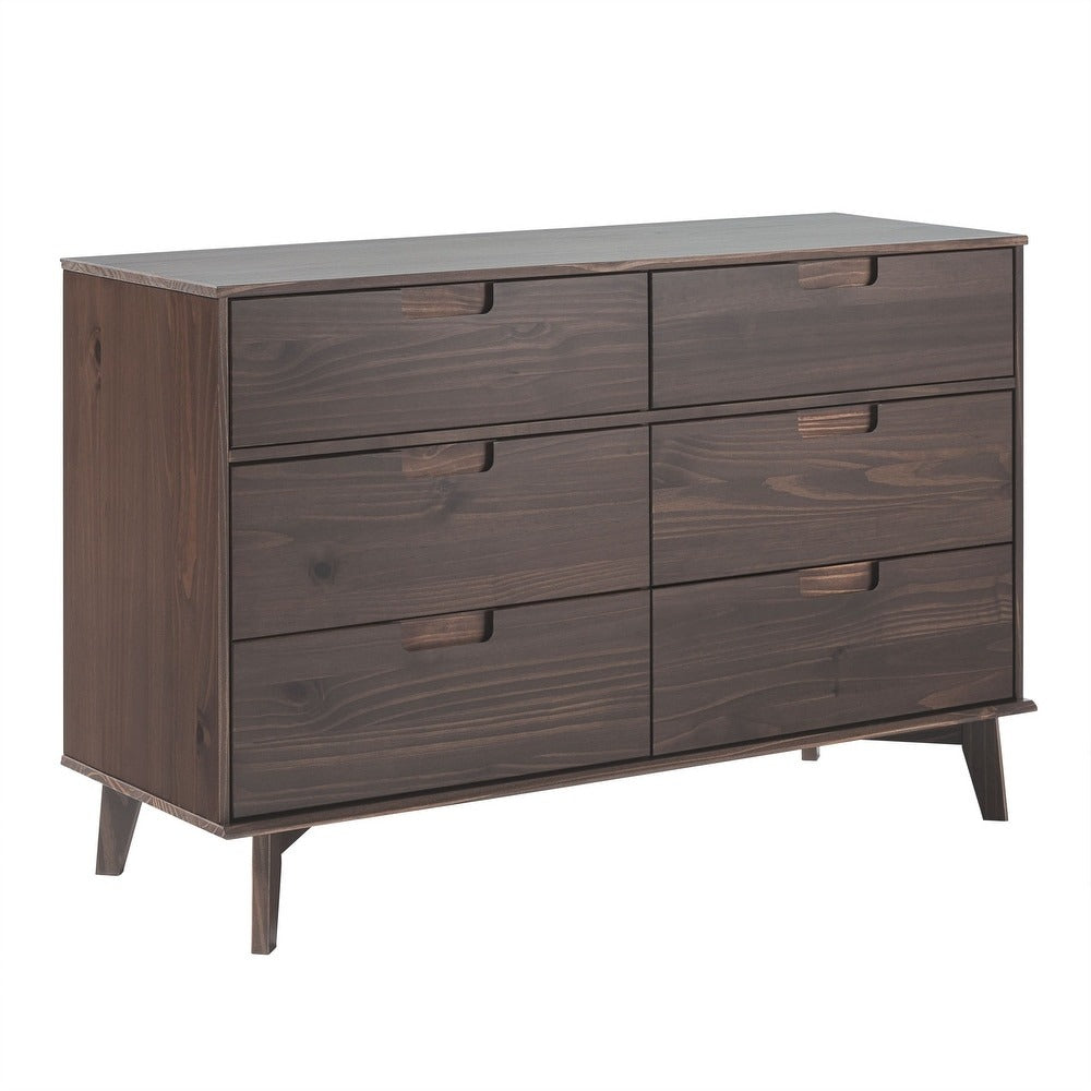Middlebrook Gammelstaden Mid-Century Solid Wood 6-Drawer Dresser