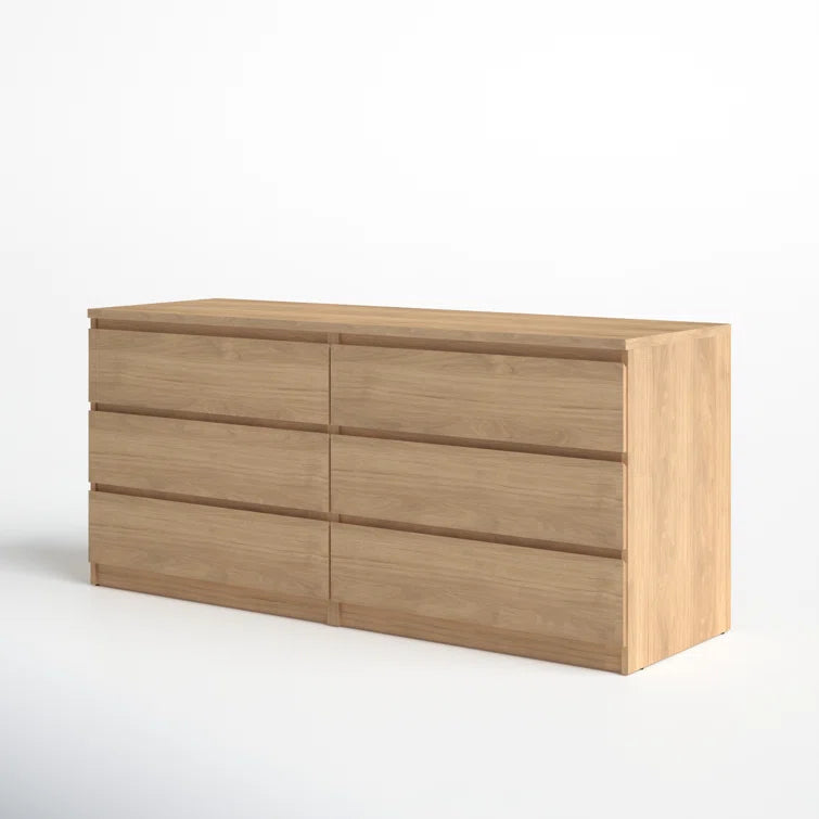 Jada 6 Drawer 60.5 W Double Dresser