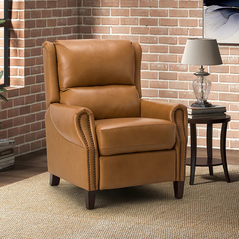 Rosaura 32.68 Wide Genuine Leather Manual Recliner
