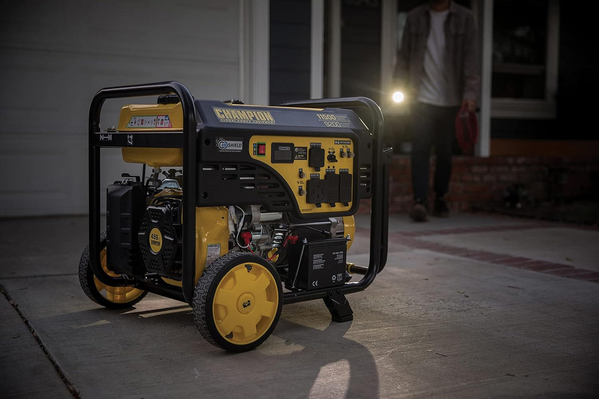 Champion Power Equipment 11.500/9.200-Watt Electric Start Portable Generator with CO Shield