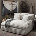 Winter Sale - Nestle Chaise Lounge With Dual Cupholders And Charging Ports