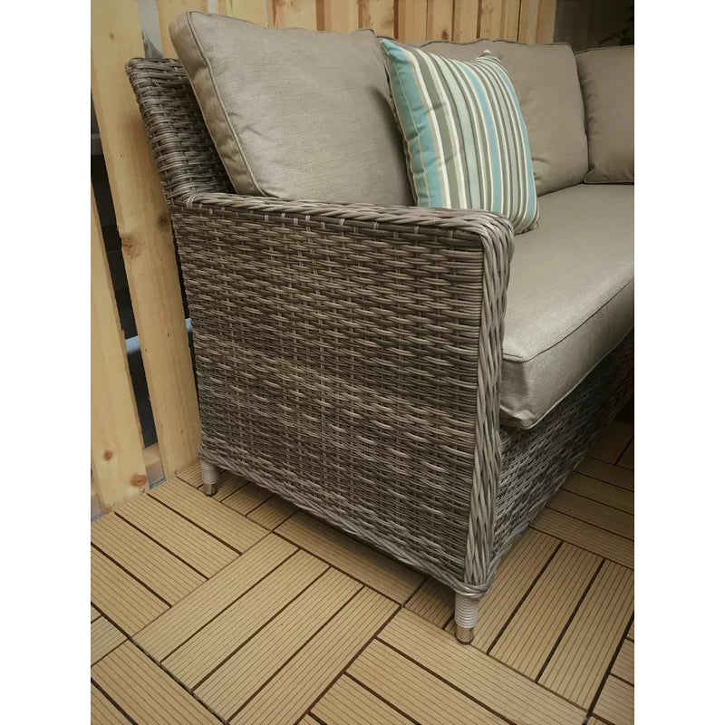 Auberta Wicker 9 - Person Garden Lounge Set