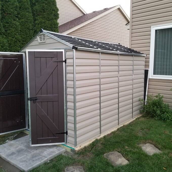 SkyLight 6 ft. W x 10 ft. D Plastic Storage Shed