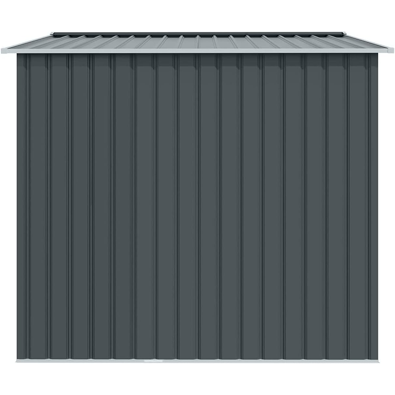 Metal Tool Shed. 277 cm x 191 cm x 192 cm. Garden Shed with Saddle Roof (Anthracite)