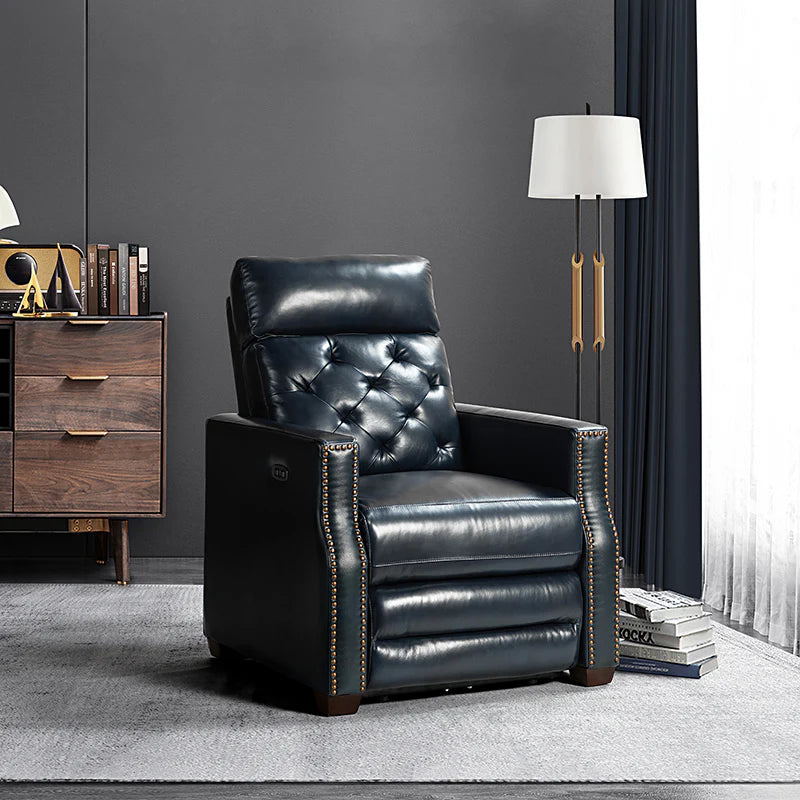 Carlota 31.5 Wide Genuine Leather Power Recliner