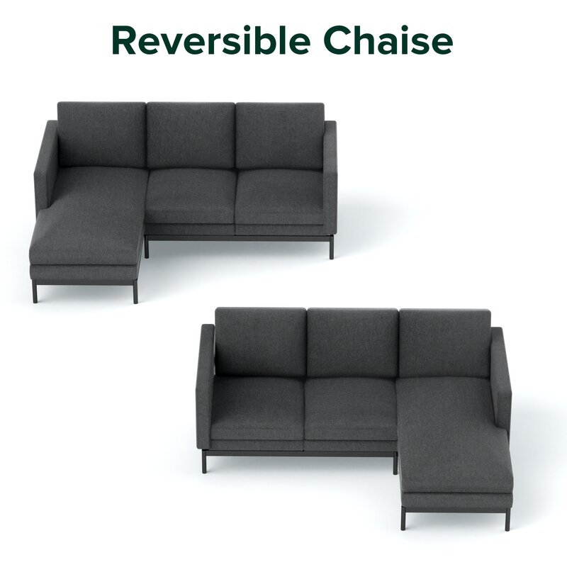 77′′ Wide Reversible Sofa & Chaise