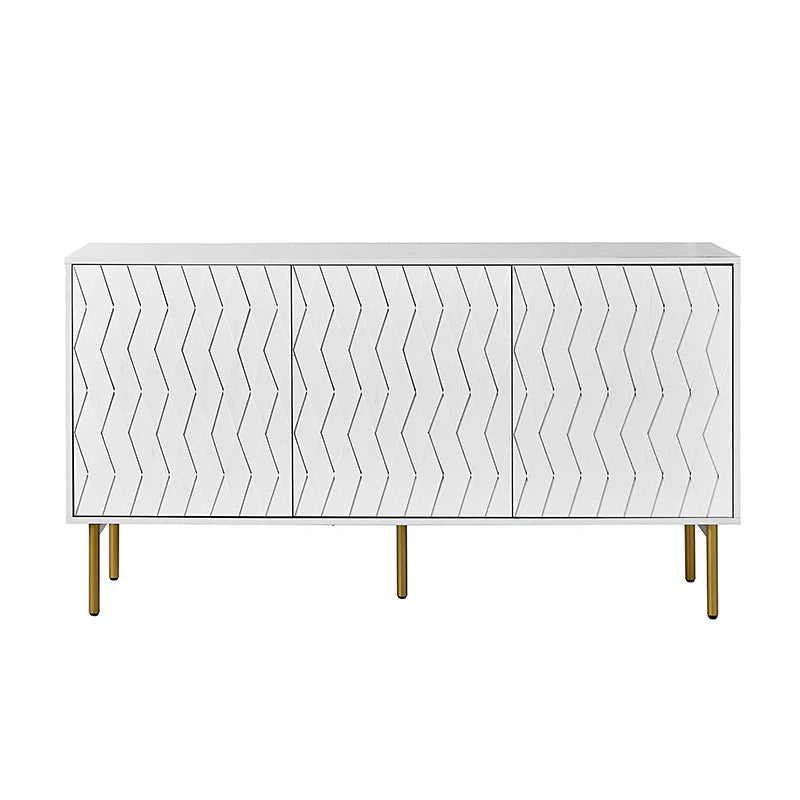 Jakob 3-Door Modern Sideboard with Adjustable Shelves