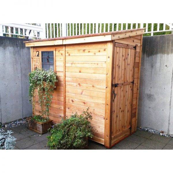 8.5 ft. W x 4.5 ft. D Solid Wood Lean-To Storage Shed
