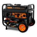 WEN DF475T Dual Fuel 240V Portable Generator with Electric Start Transfer Switch Ready. 4750-Watt. CARB Compliant
