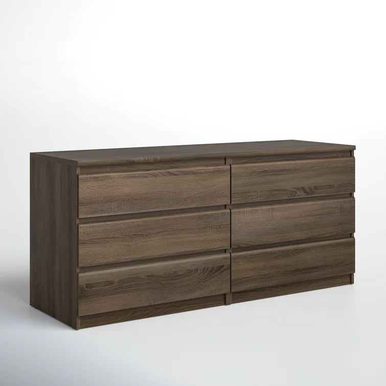 Jada 6 Drawer 60.5 W Double Dresser