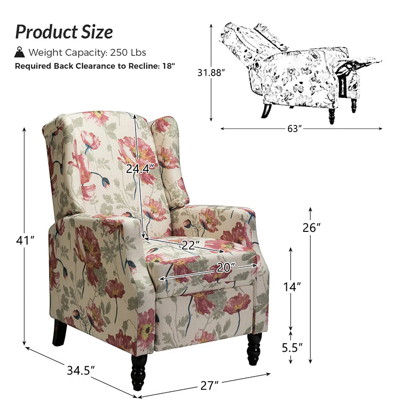 Lilith Upholstered Recliner