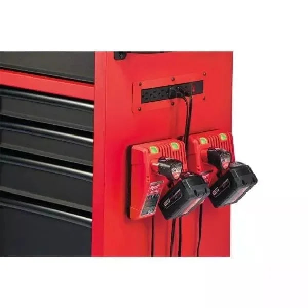 46 IN. 8-DRAWER ROLLER CABINET TOOL CHEST IN RED/BLACK TEXTURED