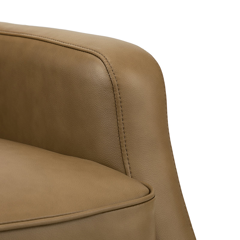 Benito 28.74 Wide Genuine Leather Swivel Rocker Recliner