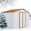 8.5 Ft W X 6.2' Ft D Outdoor Metal Traditional Storage Shed