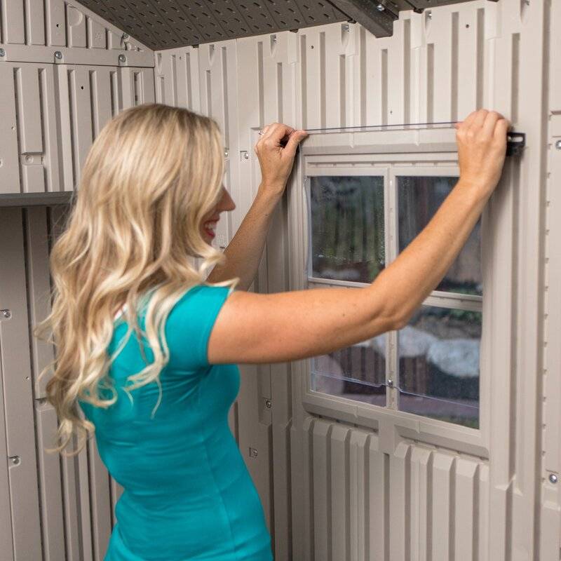 12.5 ft. W 8 ft. D Plastic Storage Shed