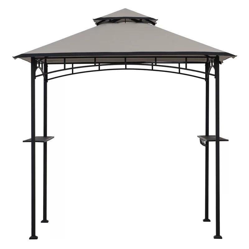 Bayamo 8 Ft. W x 5 Ft. D Steel Grill Gazebo