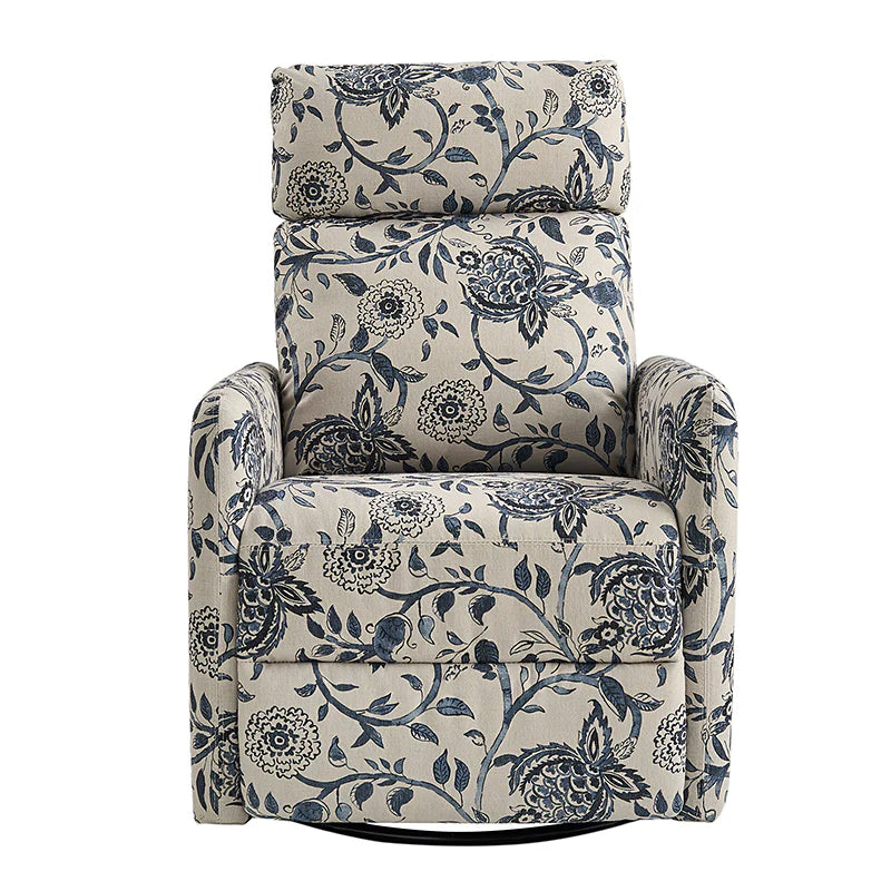 Jessie Mid-century Manual Swivel Recliner