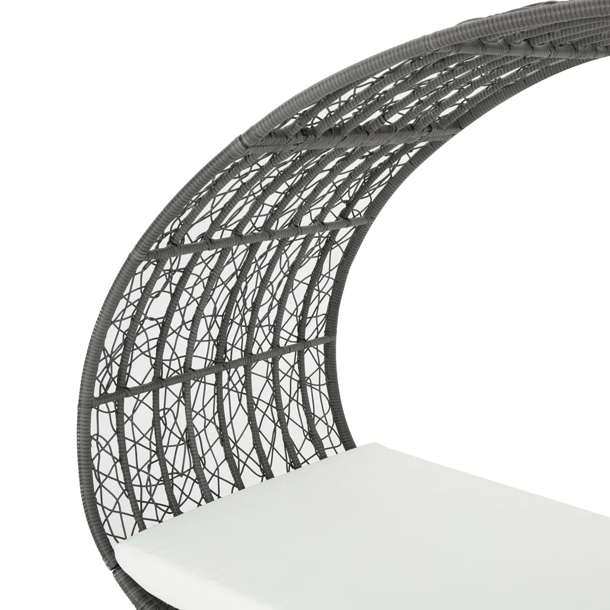 Lavina 91.26'' Aluminium.Wicker Outdoor Patio Daybed