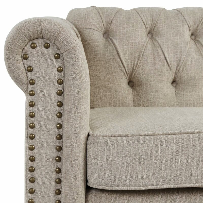 Gilles 82 Rolled Arm Chesterfield Sofa