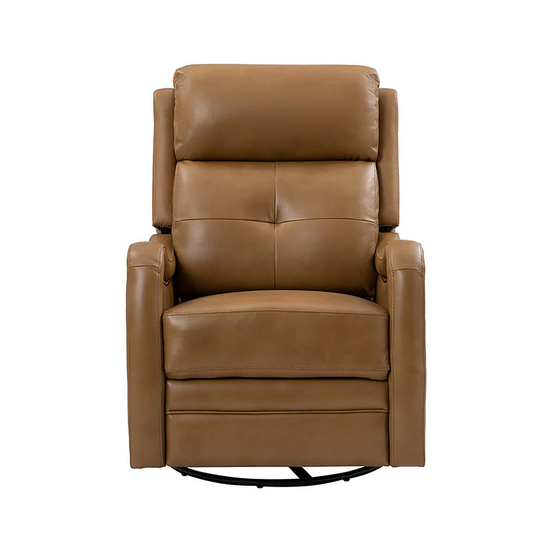 Amelia Genuine Leather Swivel Rocker Recliner