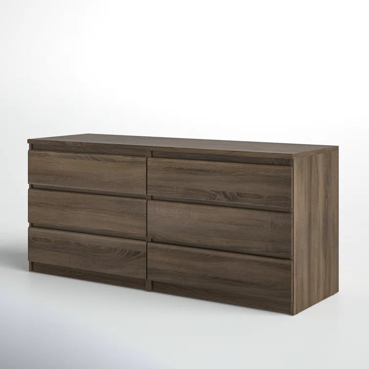 Jada 6 Drawer 60.5 W Double Dresser