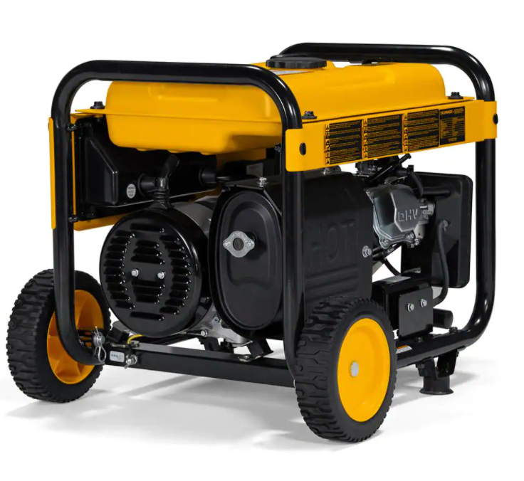 DEWALT 8000 Watt Electric Start Gas Powered Portable Generator with Idle Speed Control. GFCI Outlet and CO Protection